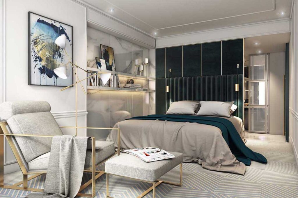 Phòng ngủ Master ấm cúng