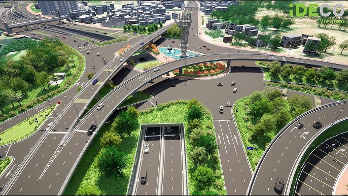 Phối cảnh và tiến độ thi công các công trình hạ tầng trọng điểm khu Đông