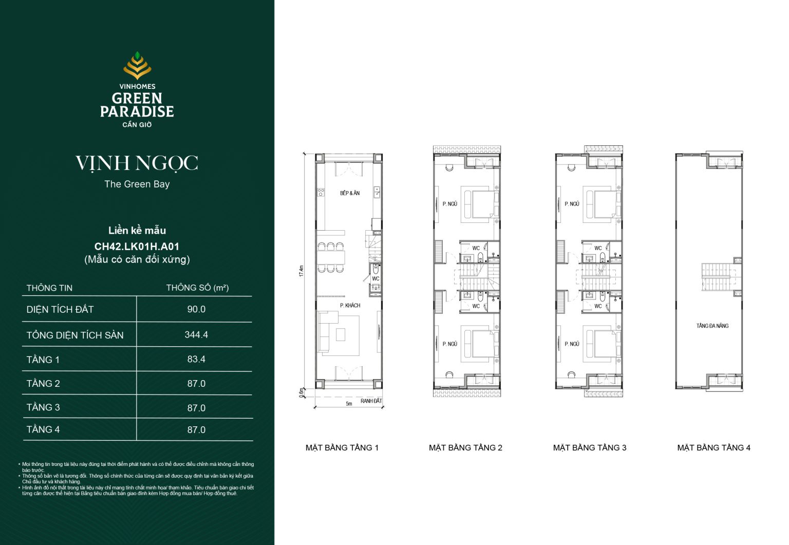 Mặt bằng Liền kề 4