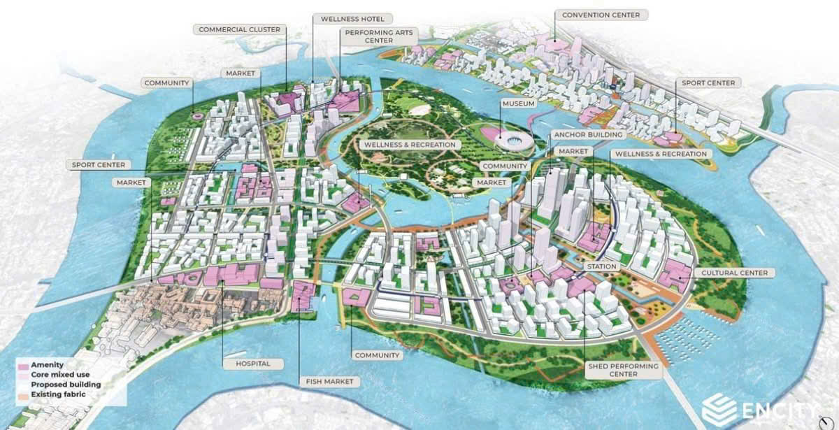 Bản đồ quy hoạch chi tiết phân khu Thanh Đa tỷ lệ 1/2000