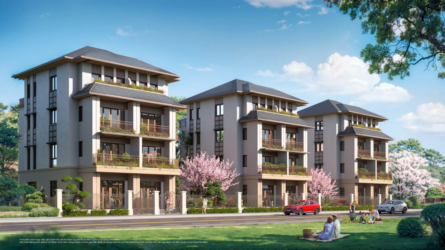 Phối cảnh Biệt thự Song Lập Vinhomes Green Paradise