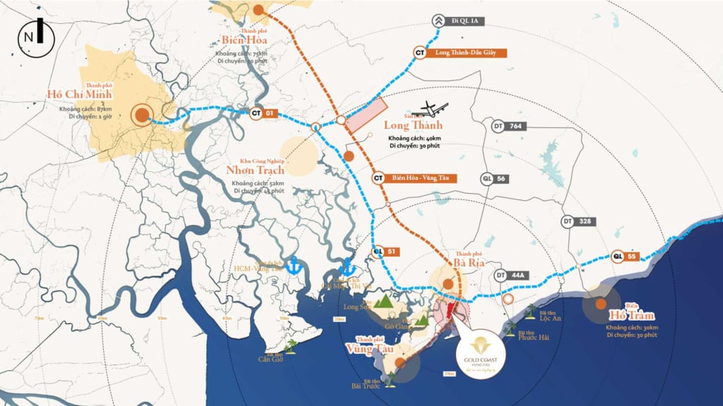 vị trí gold coast vũng tàu, phân khu limassol vũng tàu